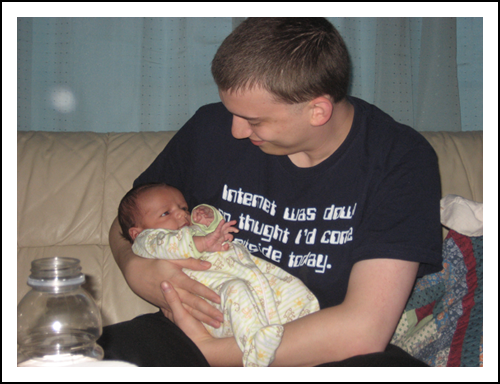 Uncle Bob and Baby Tristan