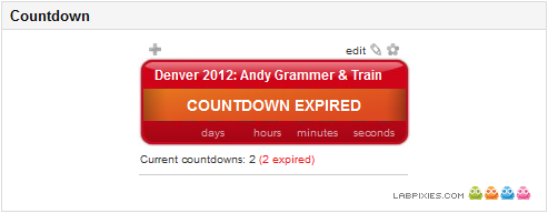 Countdown Expired...cue tears...