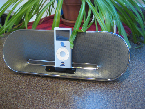 Jungle Bernie approves of portable music.