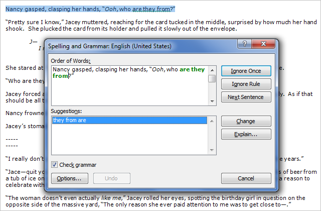 Really, Word? REALLY? Really, Word? REALLY?