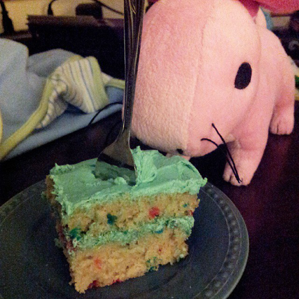 Squeaky, squeaky, squeaky...cake...