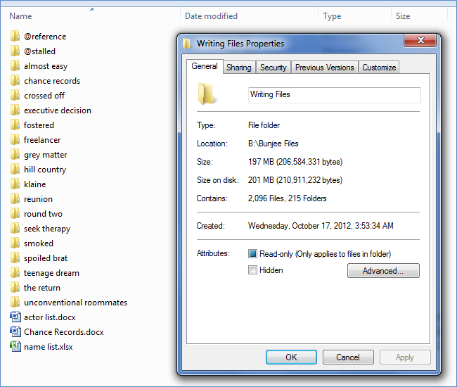 Two thousand files and I got nothin'....