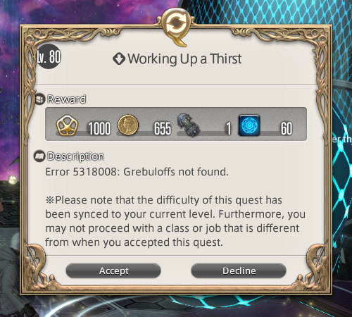You know what you've done, Final Fantasy XIV...
