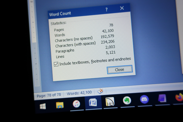 Forty-two thousand words...