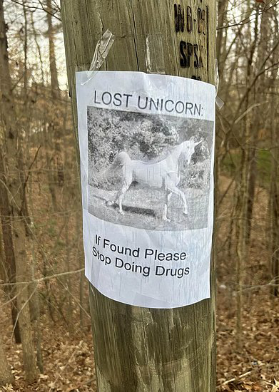[Lost Unicorn says Don't Do Drugs]