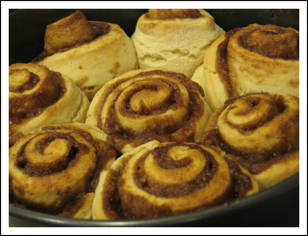 Cinnamon Rolls...pre icing
